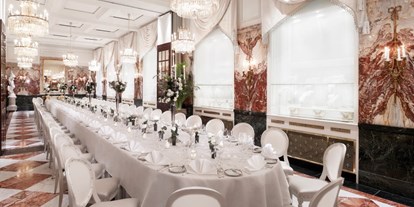 Hochzeit - Geeignet für: Private Feier (Taufe, Erstkommunion,...) - Wien Leopoldstadt - Marmorsaal - Hotel Sacher Wien