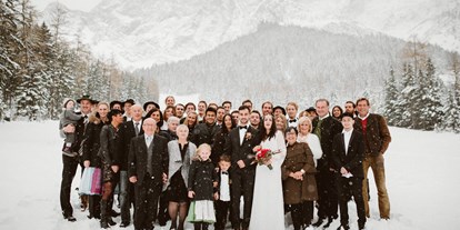 Hochzeit - barrierefreie Location - Kühtai - Die verschneite Landschaft bietet eine tolle Kulisse für unvergessliche Hochzeitsfotos. - Gamsalm Ehrwald 