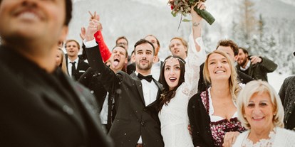 Hochzeit - barrierefreie Location - Tirol - Die verschneite Landschaft bietet eine tolle Kulisse für unvergessliche Hochzeitsfotos. - Gamsalm Ehrwald 