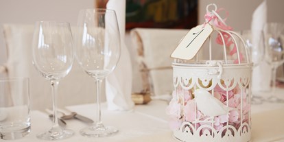 Hochzeit - Geeignet für: Private Feier (Taufe, Erstkommunion,...) - Alpenregion Bludenz - Tischdekoration - Hotel Sonnenburg