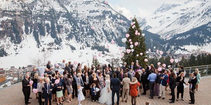 Hochzeit - Hunde erlaubt - Arlberg - Einzigartige Fotos entstehen bei tollem Pa - Hotel Sonnenburg