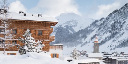 Hochzeit - Garten - St. Anton am Arlberg - Außenansicht im Winter - Hotel & Chalet Aurelio