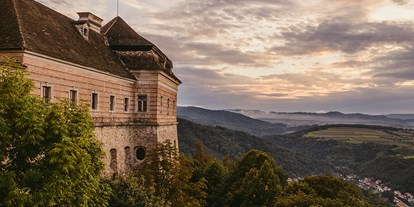 Hochzeit - Umgebung: in Weingärten - Ober-Grafendorf - Traumhafter Ausblick auf die umliegende Landschaft. - Benediktinerstift Göttweig