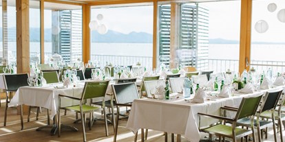 Hochzeit - Art der Location: Restaurant - Vorarlberg - Badehaus Bestuhlung innen - Seehotel am Kaiserstrand