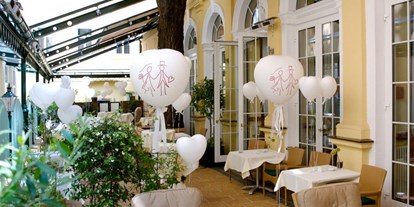 Hochzeit - Art der Location: Restaurant - Wien Penzing - Hotel Stefanie - der Hofgarten, perfekt für den Aperitif - Hotel & Restaurant Stefanie