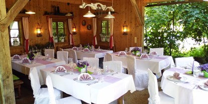 Hochzeit - Art der Location: im Freien - Pottenbrunn - Hochzeit in der Pfluaghitt´n - Wildkräuterhotel Steinschalerhof