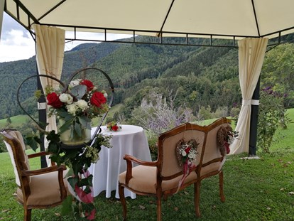 Hochzeit - Art der Location: Wintergarten - Trauungen im Außenbereich am Rieglergut - Rieglergut