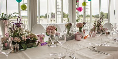 Hochzeit - Art der Location: Restaurant - Wien Penzing - Der große Festsaal des Golfclub Fontana bietet viel Licht für eine tolle Atmosphäre. - FONTANA