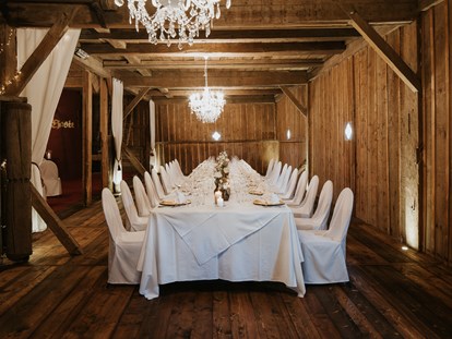 Hochzeit - Personenanzahl - Südtirol - Stadl - Stadl/Hotel/Restaurant Alte Goste