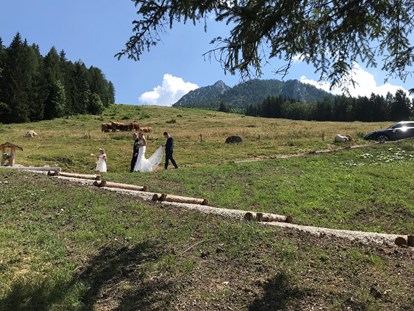 Hochzeit - Art der Location: Eventlocation - Salzkammergut - Zahlreiche Fotogelegenheiten für unvergessliche Hochzeitsfotos. - Laimeralm