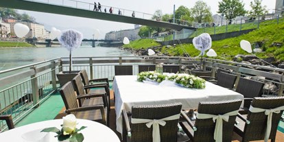 Hochzeit - Umgebung: am Fluss - Elsbethen - Salzburg Stadt Schiff-Fahrt