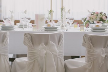 Hochzeit: Hochzeitstafel im Hotel Müllner in Marz. - Hotel Müllner