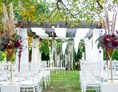 Hochzeit: Unser Pavillon im Garten und Schatten des alten Nußbaumes, der perfekte Ort für Ihre Trauung. - Alte Schule