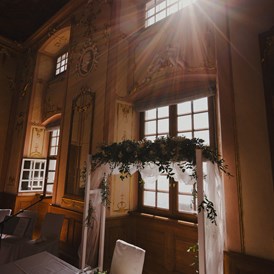 Hochzeit: Der Spiegelsaal für eine standesamtliche Trauung auf Neues Schloss Meersburg. - Neues Schloss Meersburg