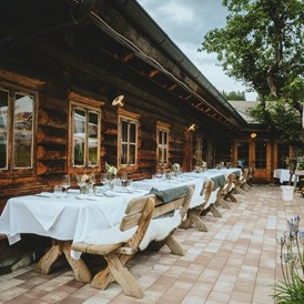 Hochzeit: Feiern im Freien auf der Arlhofhütte im Salzburgerland. - Arlhofhütte - Altenmarkt