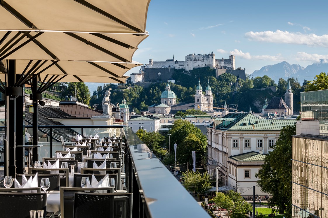 Hochzeit: IMLAUER Sky Bar & Restaurant sowie Terrasse - IMLAUER Hotel Pitter Salzburg