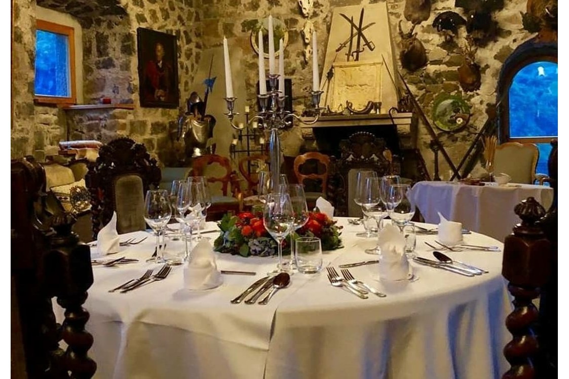 Hochzeit: Dinner Rittersaal - Schloss Wangen Bellermont