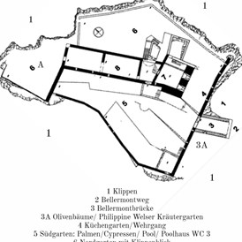 Hochzeit: Lageplan von der Burg Wangen Bellermont in Bozen. - Schloss Wangen Bellermont