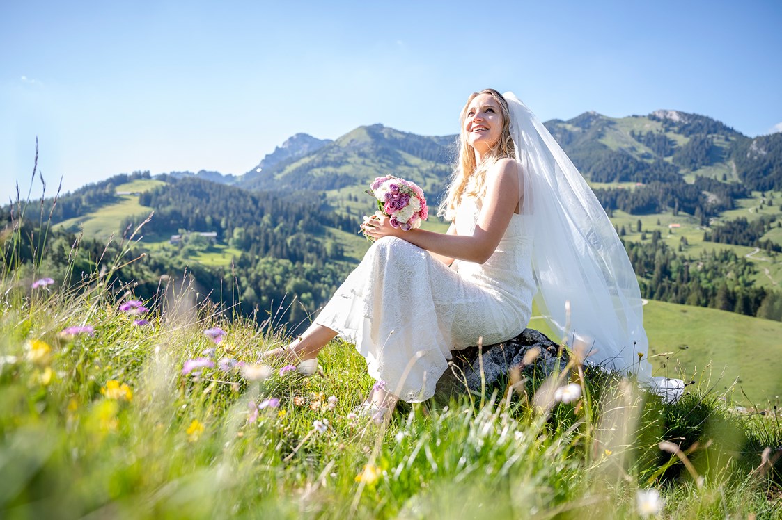 Hochzeit: Ideale Foto Location in der Bergregion Sudelfeld - Berghotel Sudelfeld - Brösel Alm