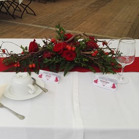 Hochzeit: Dekoration auf unserer Tafel - Bergwirtschaft Bieleboh Restaurant & Hotel