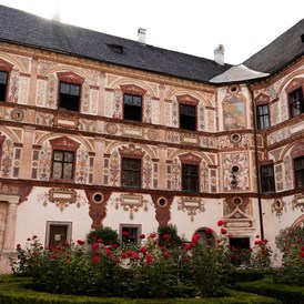 Hochzeit: Renaissance-Innenhof
900m2 - Der perfekte Platz für den Empfang um Ihren Gästen den 1. WOW-Effekt zu bieten - Schloss Tratzberg