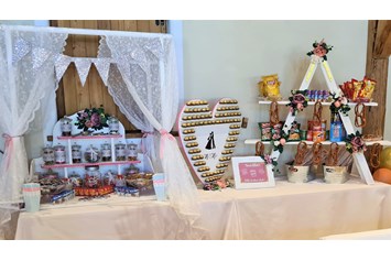 Hochzeit: Milser Stadl, Candy-Bar - Trofana Tyrol