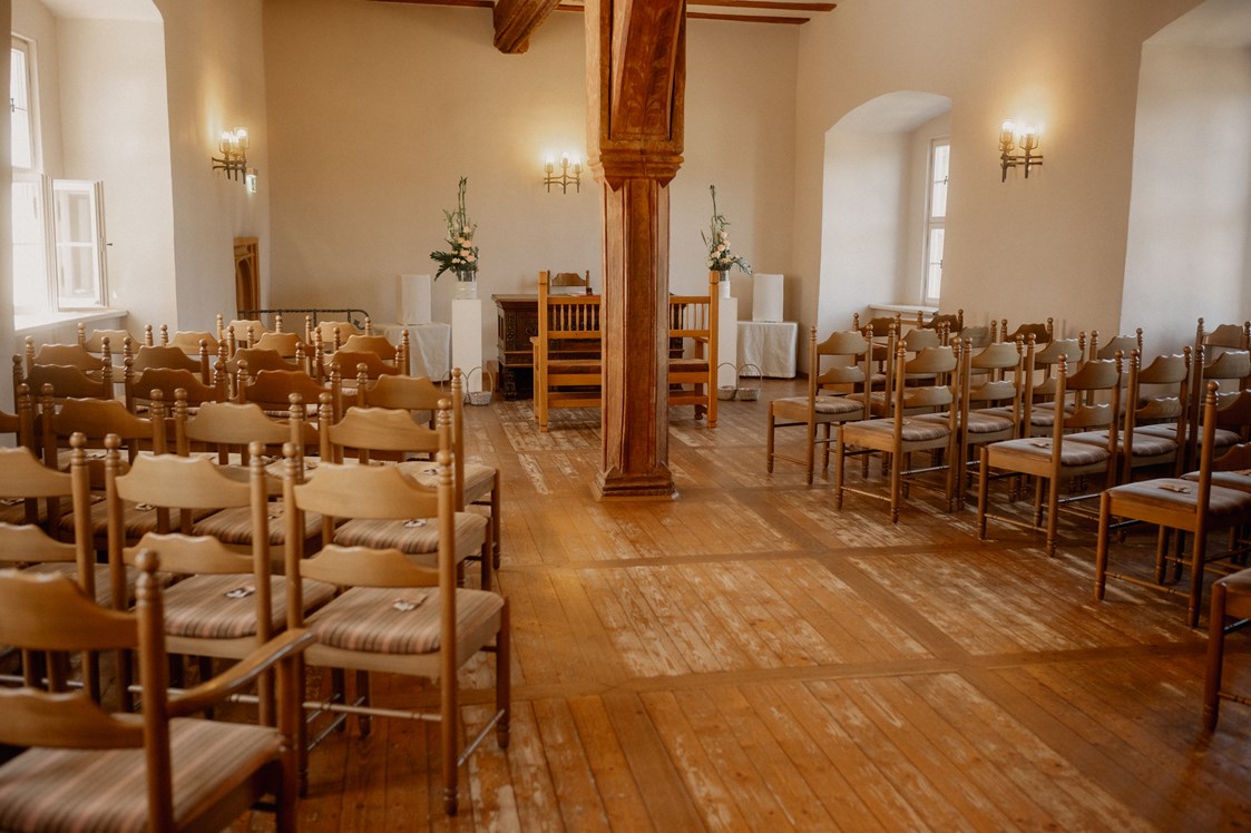 Hochzeit: Rittersaal / Trauungsraum für Brautpaare - Wasserburg Heldrungen