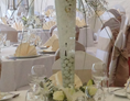 Hochzeit: Beispiel Dekoration (hier im Zelt) - Trattoria al Faro