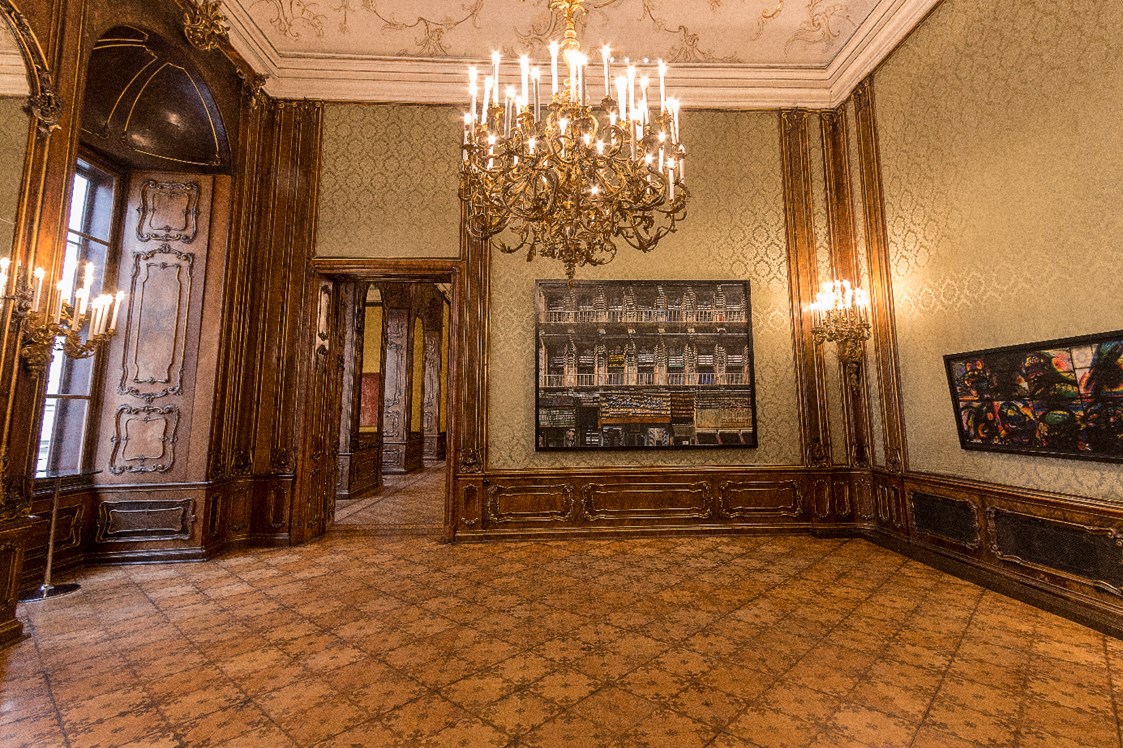 Hochzeit: Der Grüne Salon des Palais Schönborn-Batthyány in Wien. - Palais Schönborn-Batthyány
