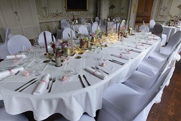 Hochzeit: Tafel Pernegger Salon  - Schloss Pernegg