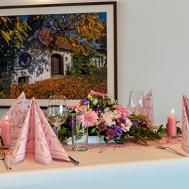Hochzeit: Tischdekoration #1 - Rochussaal