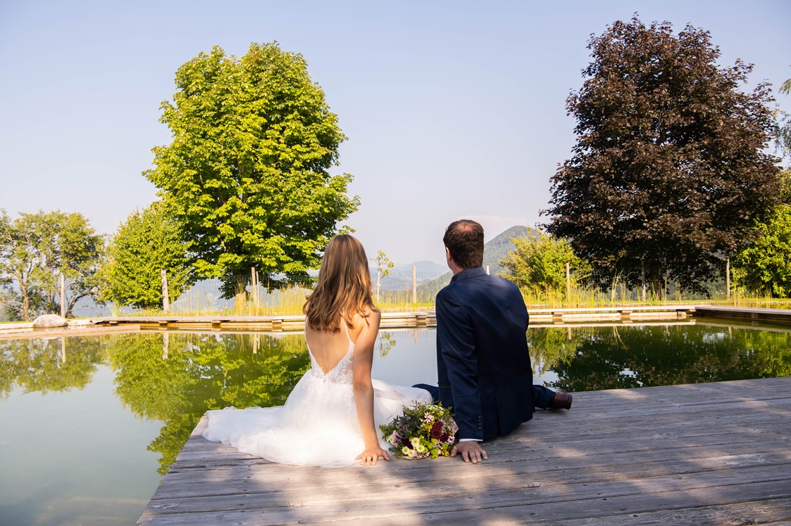 Hochzeit: unsere Teichanlage für Fotoshootings - Rieglergut