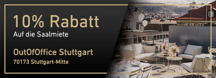 10% Rabatt auf die Saalmiete im OutOfOffice Stuttgart-Mitte für Hochzeiten im Sommer 2020