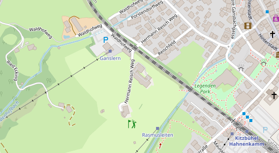 Hochzeitslocation auf Satellitenbild