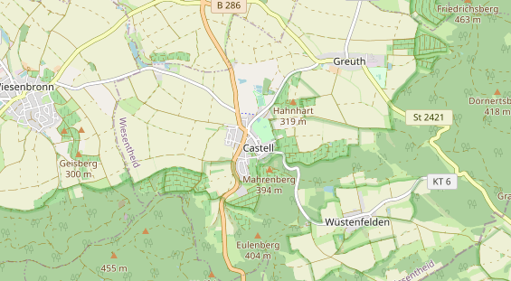 Trouwlocatie op kaart