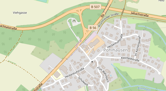 Hochzeitslocation auf Satellitenbild