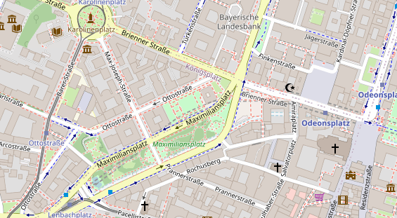 Hochzeitslocation auf Satellitenbild