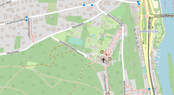 Hochzeitslocation auf Satellitenbild