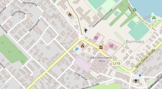 Hochzeitslocation auf Satellitenbild