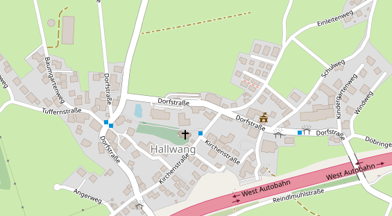 Hochzeitslocation auf Satellitenbild