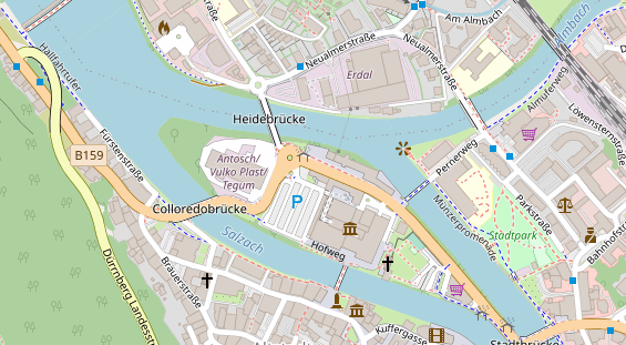 Hochzeitslocation auf Satellitenbild