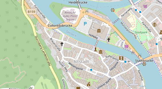 Hochzeitslocation auf Satellitenbild