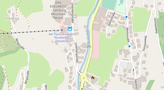 Hochzeitslocation auf Satellitenbild