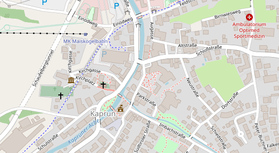 Hochzeitslocation auf Satellitenbild