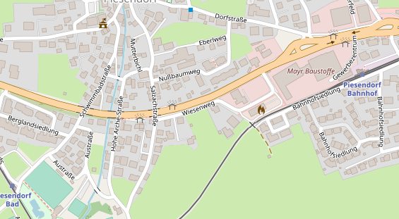 Hochzeitslocation auf Satellitenbild