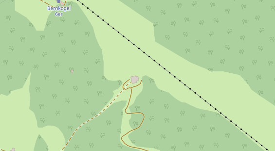 Hochzeitslocation auf Satellitenbild