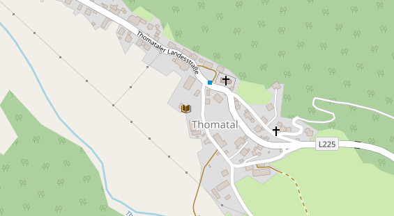 Hochzeitslocation auf Satellitenbild