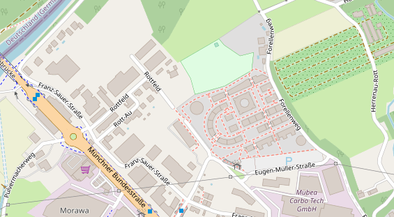 Hochzeitslocation auf Satellitenbild