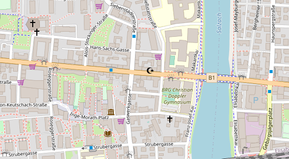 Hochzeitslocation auf Satellitenbild