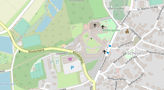 Hochzeitslocation auf Satellitenbild